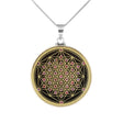Anhänger Mandala STARLIGHT– Silber-Turmalin - PerlineBeads