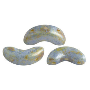 Arcos® Par Puca® - Opaque Blue/Green Spotted - PerlineBeads