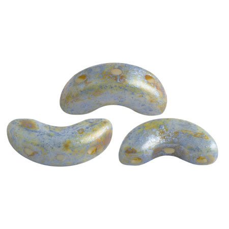 Arcos® Par Puca® - Opaque Blue/Green Spotted - PerlineBeads