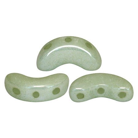 Arcos® Par Puca® - Opaque Light Green Ceramic Look - PerlineBeads