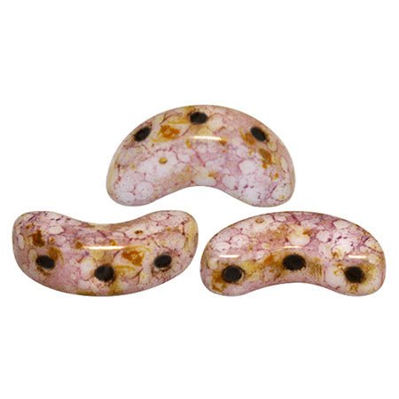 Arcos® Par Puca® - Opaque Mix rose/gold ceramic look - PerlineBeads