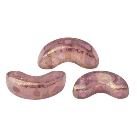 Arcos® Par Puca® - Pink Opal Bronze - PerlineBeads