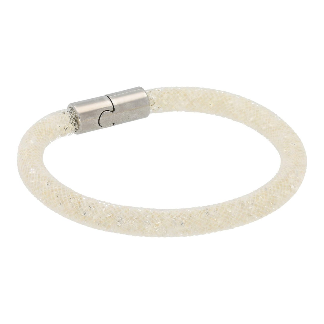 Armband, röhrenförmig mit funkelnden Kristallen – Farbe Crystal - PerlineBeads
