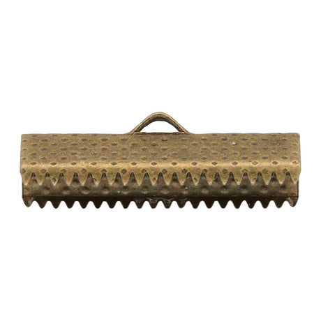 Bandklemme 25 mm, Farbe Bronze - PerlineBeads