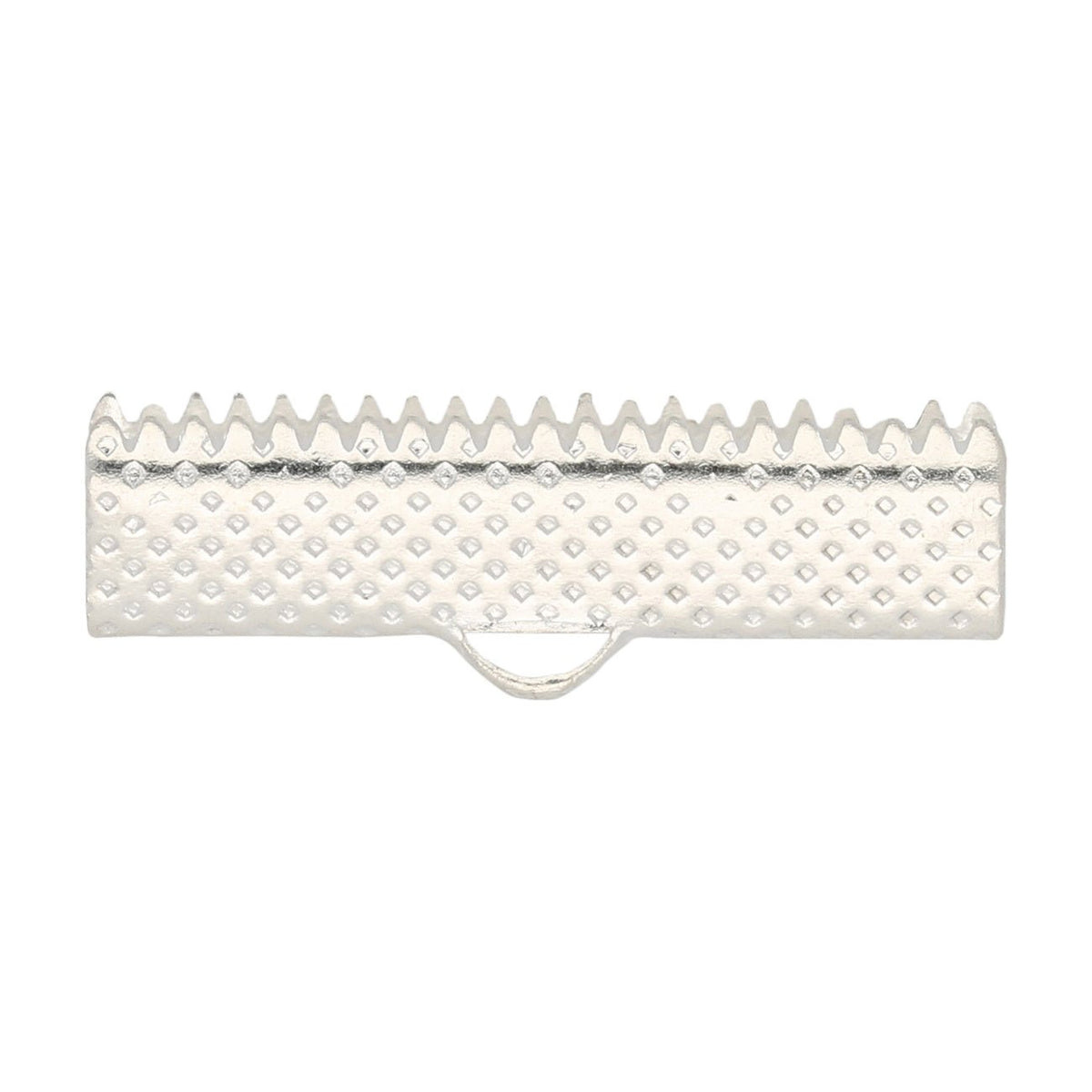 Bandklemme 25 mm, Farbe Silber - PerlineBeads