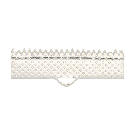 Bandklemme 25 mm, Farbe Silber - PerlineBeads