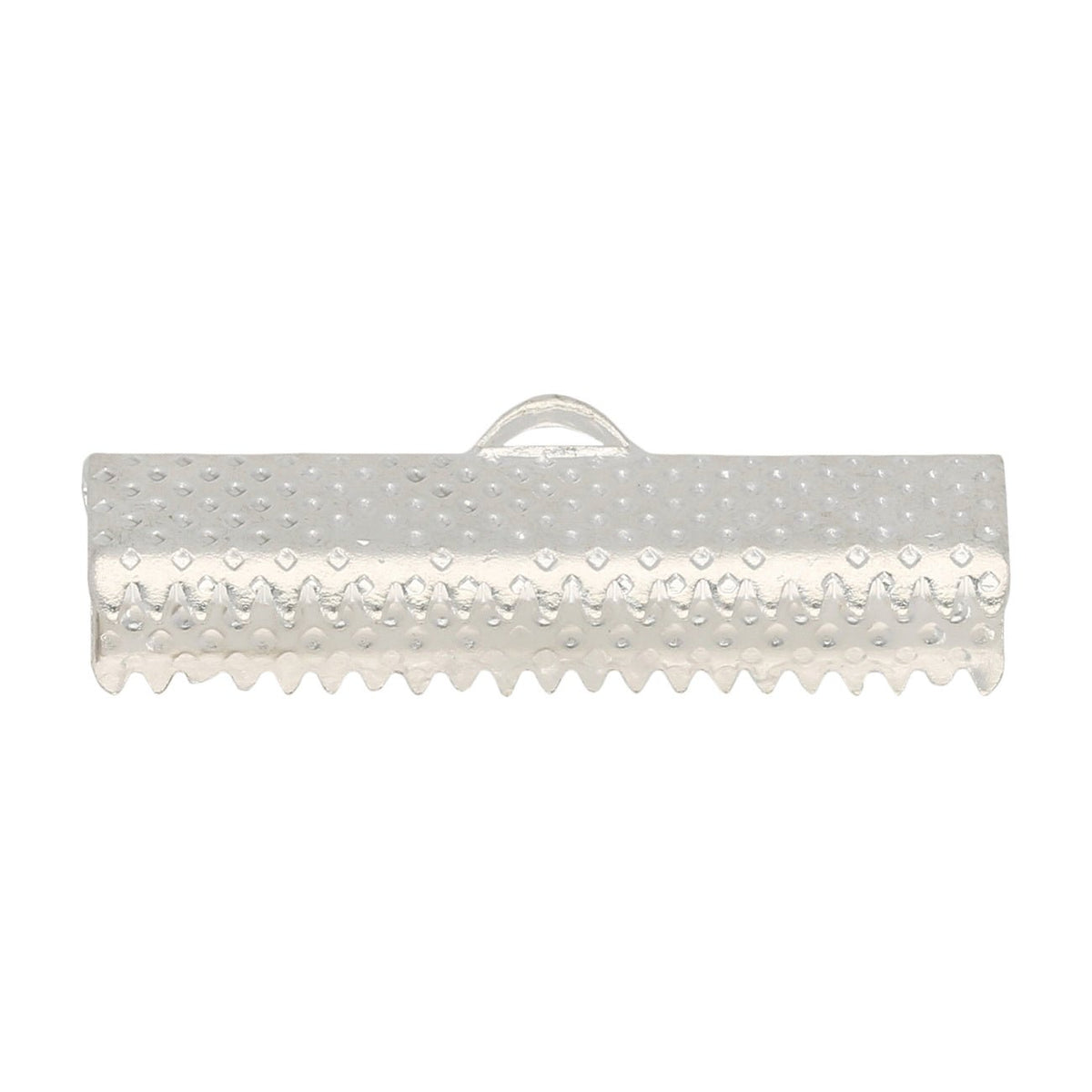 Bandklemme 25 mm, Farbe Silber - PerlineBeads
