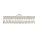 Bandklemme 25 mm, Farbe Silber - PerlineBeads