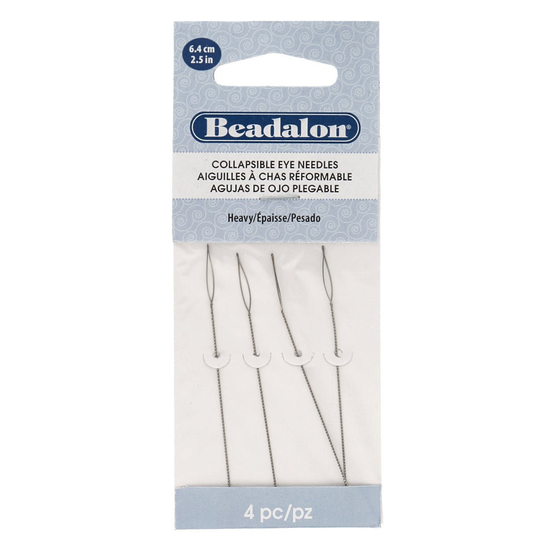 Beadalon Collapsible Eye Needles – Heavy - PerlineBeads