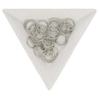Biegeringe 10 mm – Platinfarbig - PerlineBeads