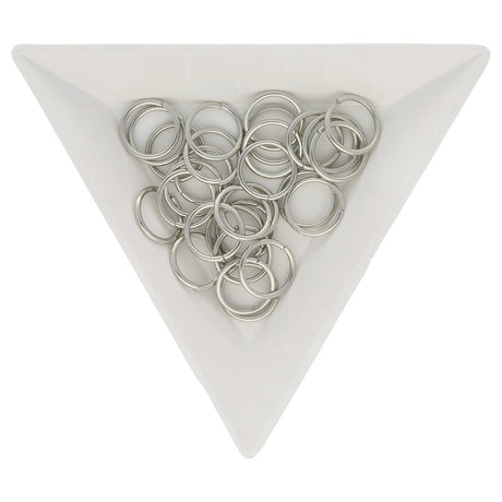 Biegeringe 10 mm – Platinfarbig - PerlineBeads