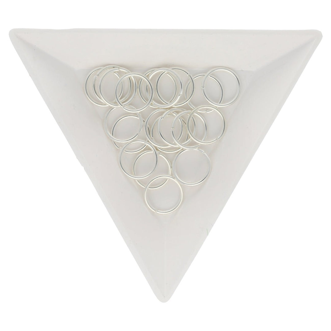 Biegeringe 10 mm – Silberfarbig - PerlineBeads