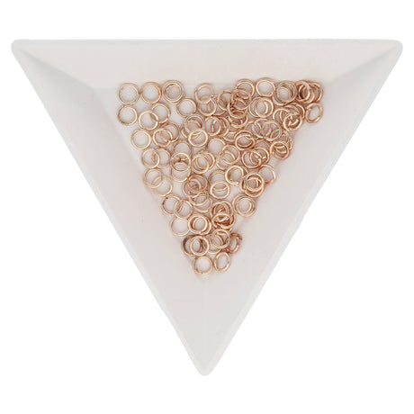 Biegeringe 4 mm – Farbe Rotgold - PerlineBeads