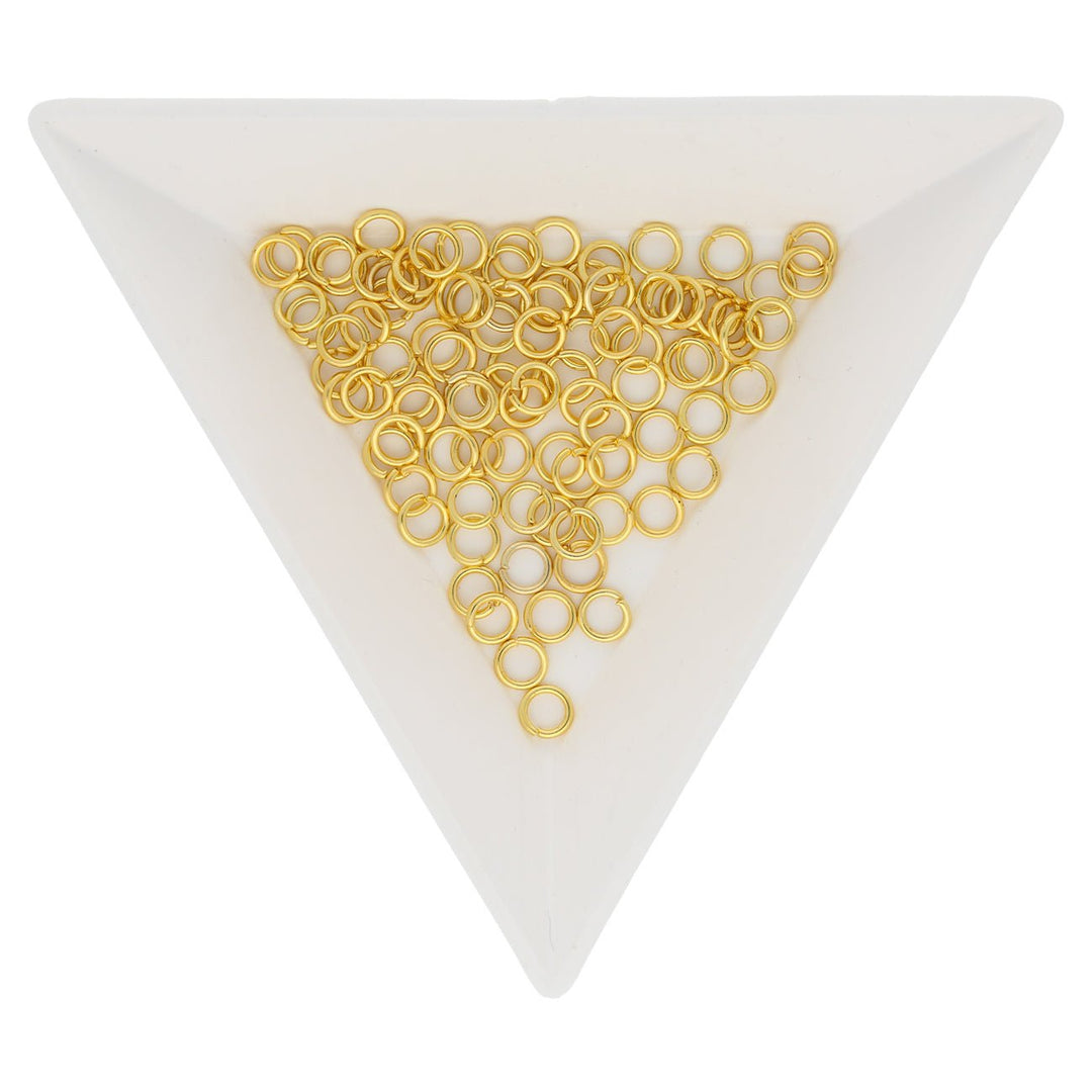 Biegeringe 4 mm – Goldfarbig - PerlineBeads
