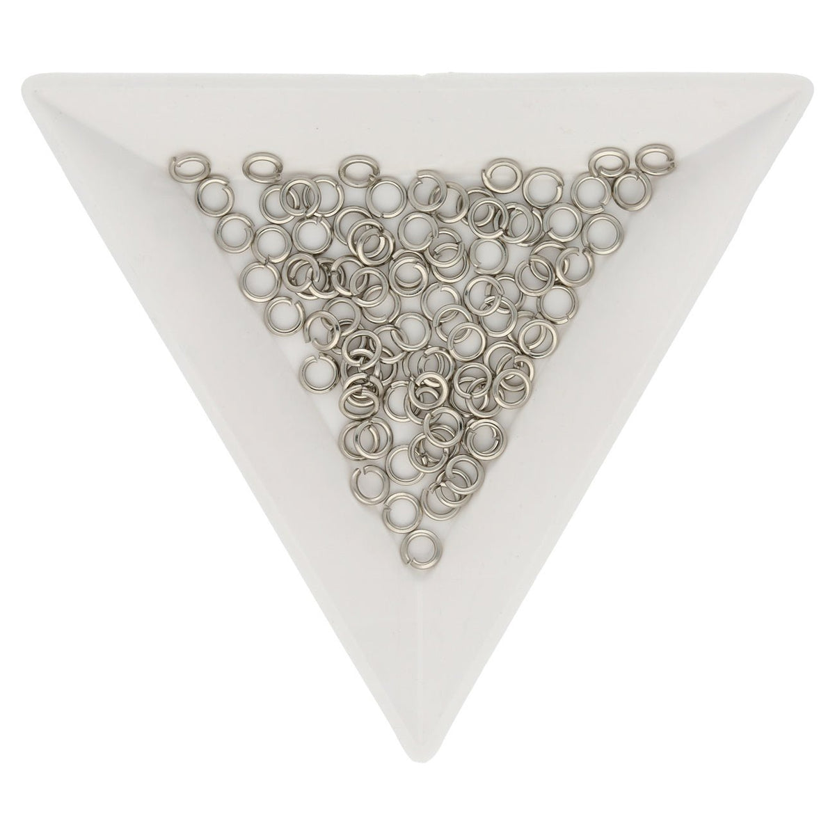 Biegeringe 4 mm – Platinfarbig - PerlineBeads