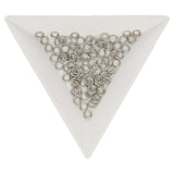 Biegeringe 4 mm – Platinfarbig - PerlineBeads