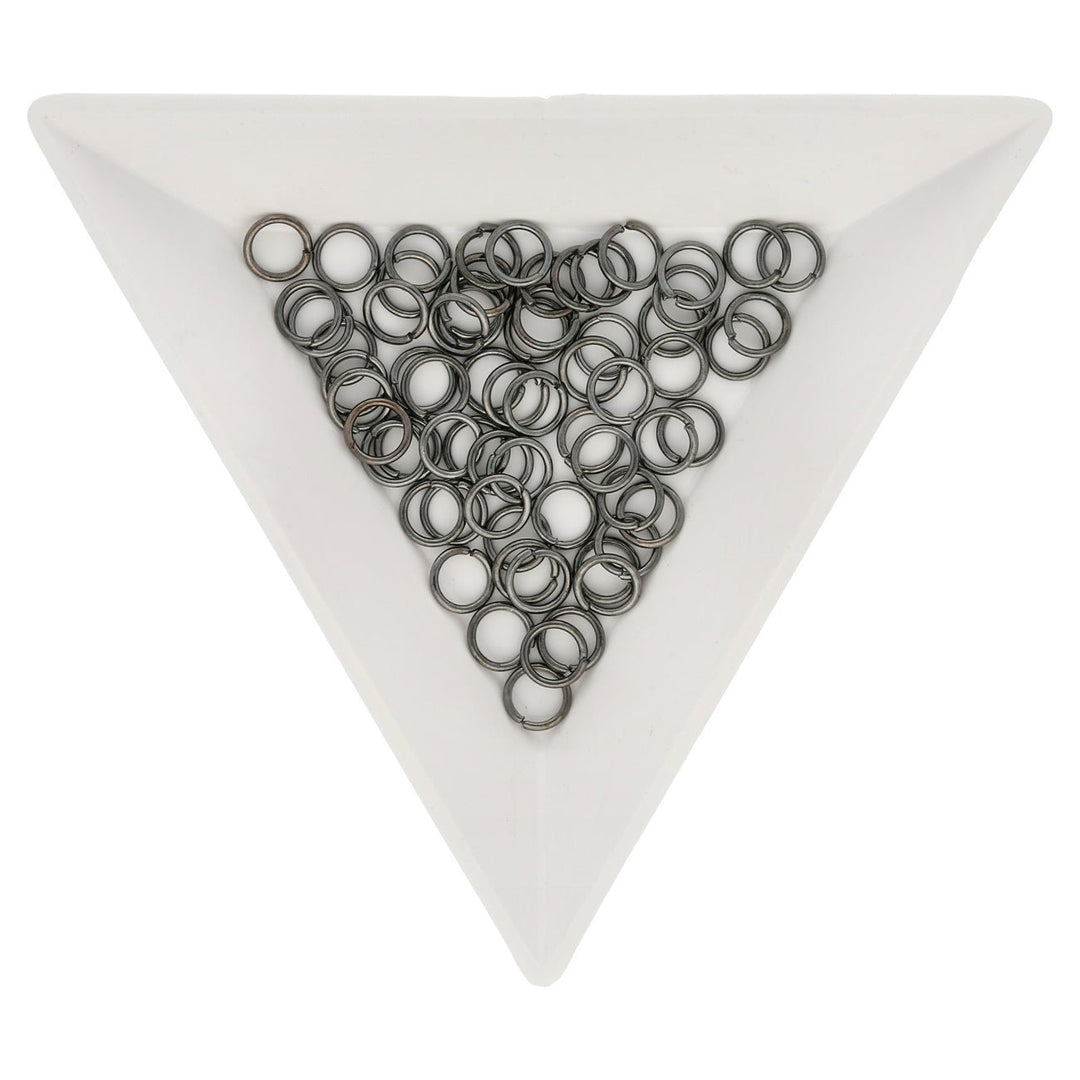 Biegeringe 5 mm – Farbe Gunmetal - PerlineBeads