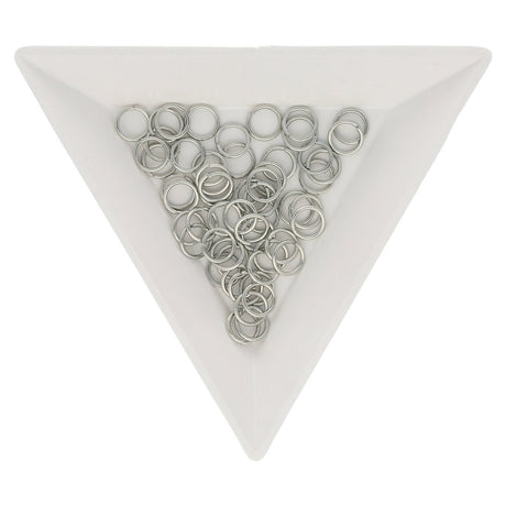 Biegeringe 6 mm – Platinfarbig - PerlineBeads