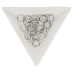 Biegeringe 8 mm – Platinfarbig - PerlineBeads
