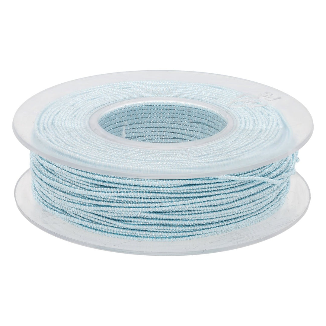 Blissino elastico Stretchgarn - Hellblau / Silber (2530/A) - PerlineBeads