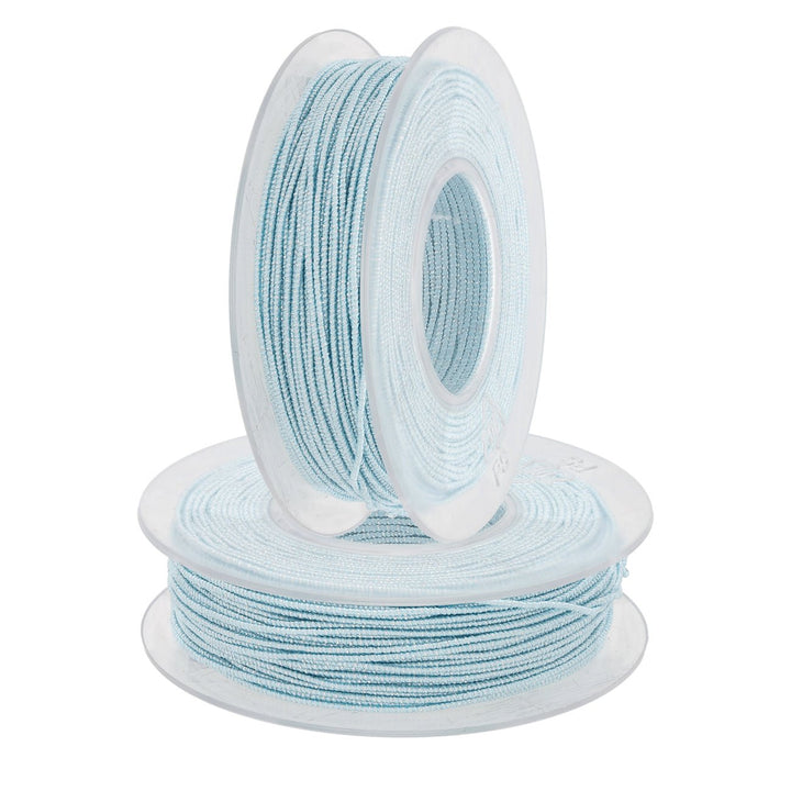 Blissino elastico Stretchgarn - Hellblau / Silber (2530/A) - PerlineBeads