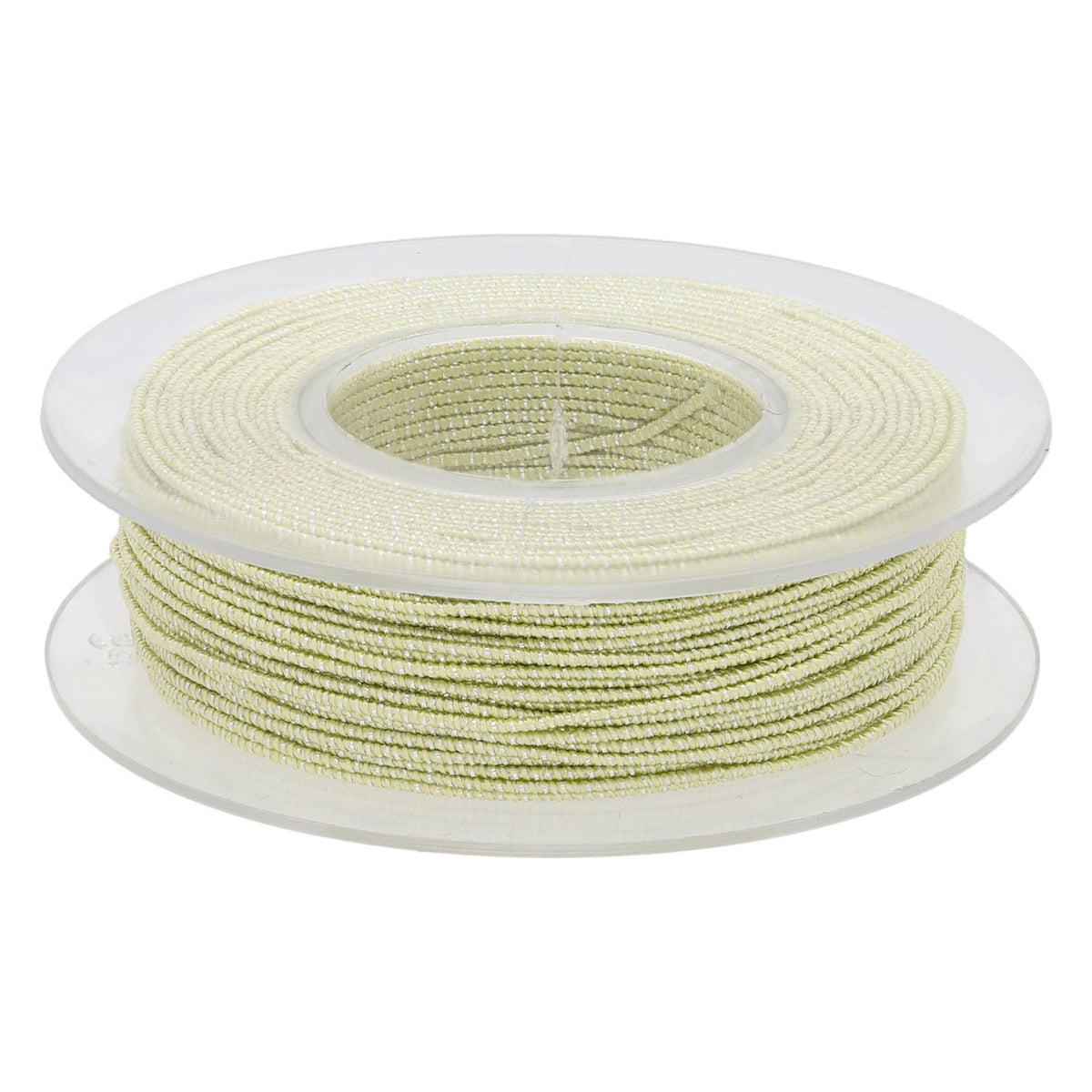 Blissino elastico Stretchgarn - Lindgrün / Silber (2705/A) - PerlineBeads