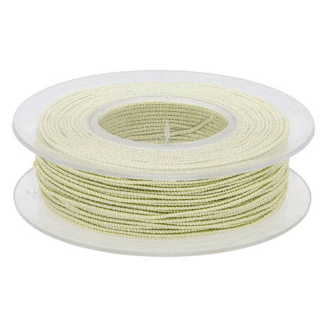 Blissino elastico Stretchgarn - Lindgrün / Silber (2705/A) - PerlineBeads