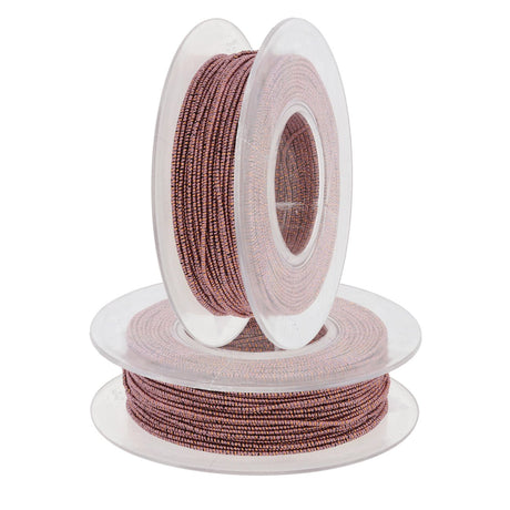 Blissino elastico Stretchgarn - Violett antik / Kupfer (452/R) - PerlineBeads