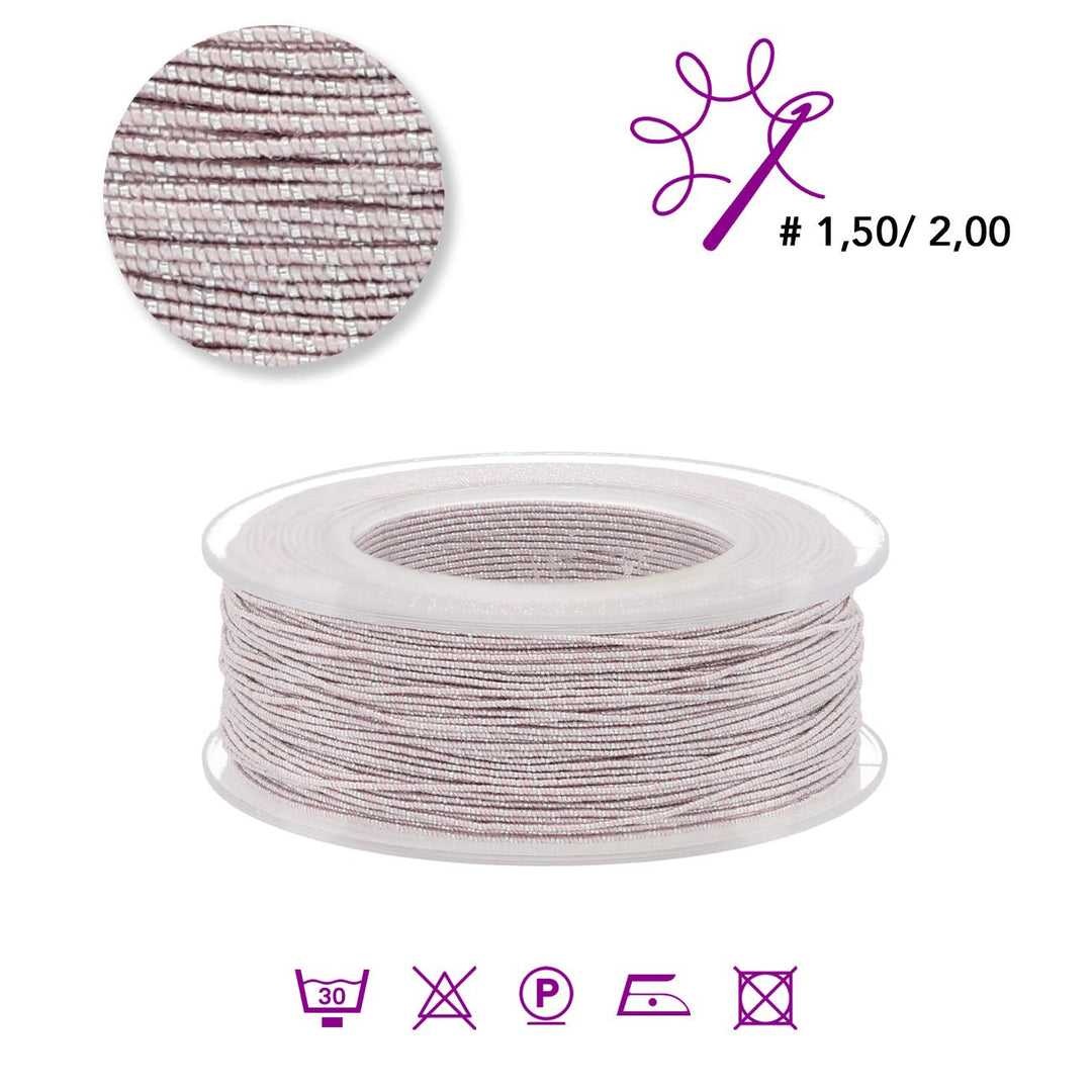 Blissino Schmuckgarn - Confetto / Silber (2315/A) - PerlineBeads