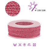 Blissino Schmuckgarn - Dunkelrosa / Silber (355/A) - PerlineBeads