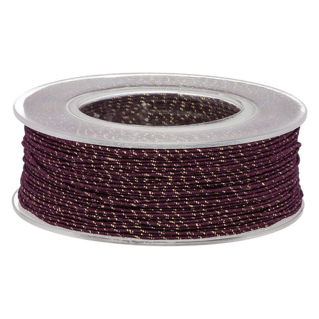 Blissino Schmuckgarn - Pflaume / Gold (721/O) - PerlineBeads