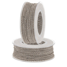 Blissino Schmuckgarn - Taupe / Silber (617/A) - PerlineBeads
