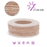 Blissino Schmuckgarn - Weiss / Kupfer (602/R) - PerlineBeads