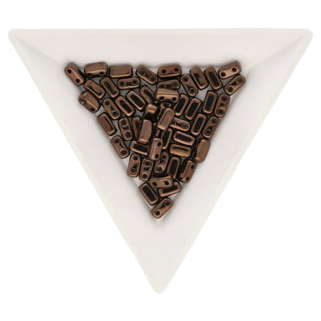 Bricks CzechMates 6x3 mm - Dark Bronze - PerlineBeads