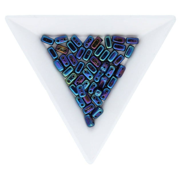 Bricks CzechMates 6x3 mm - Iris Blue - PerlineBeads