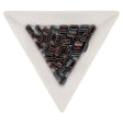 Bricks CzechMates 6x3 mm - Luster Metallic Amethyst Jet - PerlineBeads