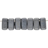 Bricks CzechMates 6x3 mm - Matte Hematite - PerlineBeads