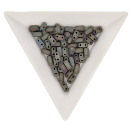 Bricks CzechMates 6x3 mm - Matte Iris Brown - PerlineBeads