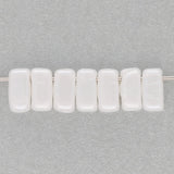 Bricks CzechMates 6x3 mm - Pearl Coat Snow - PerlineBeads