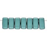 Bricks CzechMates 6x3 mm - Pearl Coat Teal - PerlineBeads