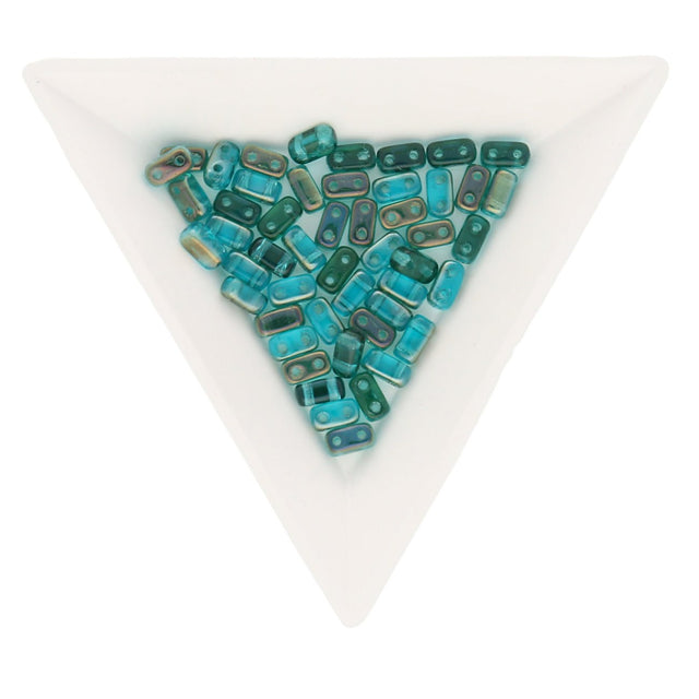 Bricks CzechMates 6x3 mm - Twilight Teal - PerlineBeads