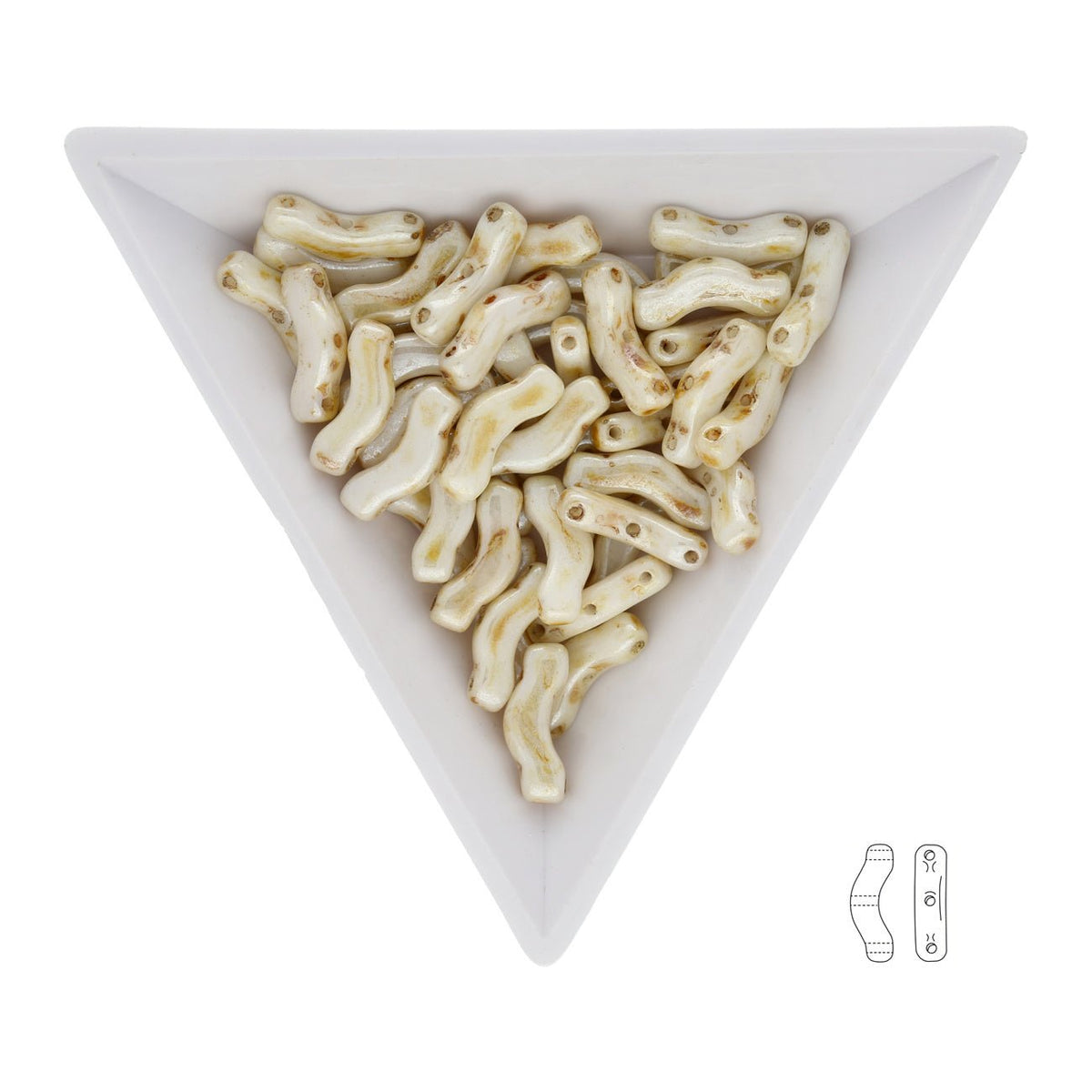 Bridge 3x12 mm – Honey Drizzle - PerlineBeads