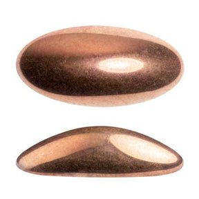 Cabochon Athos 3D par Puca® 20 x 10 mm - Full Capri Gold (2 Stk.) - PerlineBeads