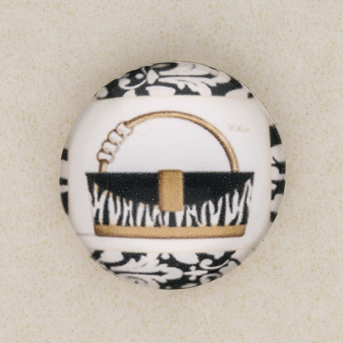 Cabochon aus Glas - 20 mm - Motiv “Handtasche” - PerlineBeads