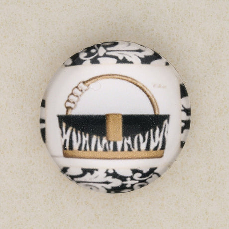 Cabochon aus Glas - 20 mm - Motiv “Handtasche” - PerlineBeads