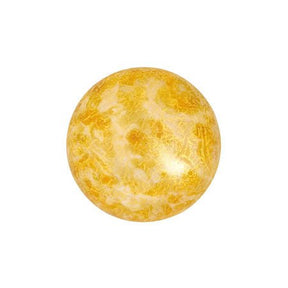 Cabochon par Puca® - 14 mm - Opaque Beige Spotted (2 Stk.) - PerlineBeads