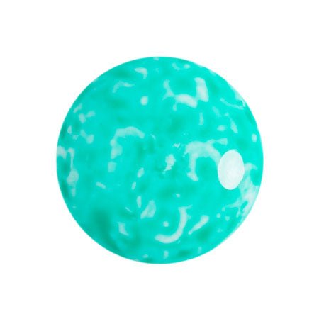 Cabochon par Puca - 18 mm - Milky Green Turquoise - PerlineBeads