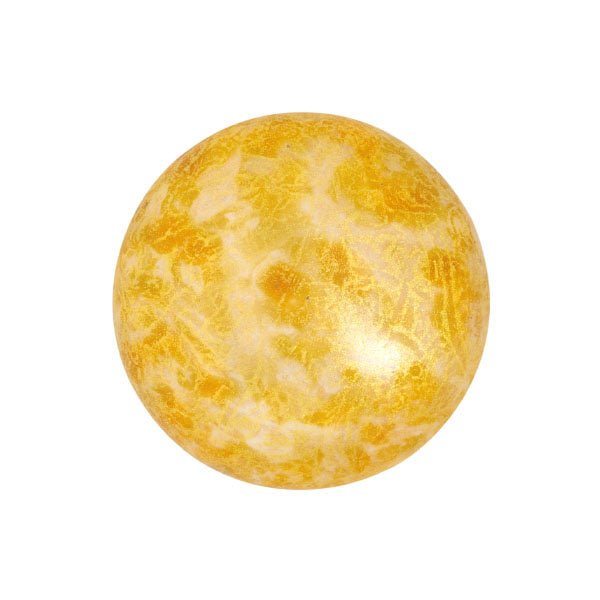 Cabochon par Puca® - 18 mm - Opaque Beige Spotted - PerlineBeads