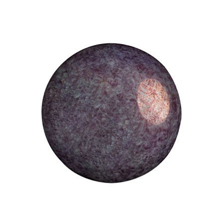 Cabochon par Puca® - 18 mm - Opaque Mix Amethyst/Gold Ceramic Look - PerlineBeads
