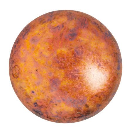 Cabochon par Puca® - 25 mm - Crystal Copper Spotted - PerlineBeads